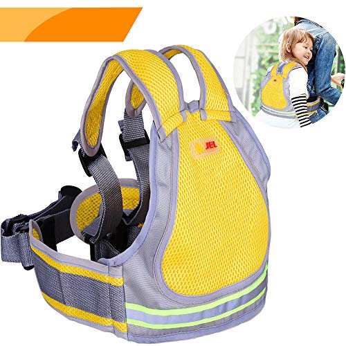 Jolik Child Motorcycle Safety Harness with 4 – in – 1 Buckle Breathable Material in Yellow