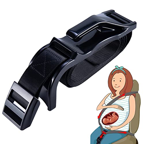 Pregnancy Seat Belt Adjuster – Seat Bump Strap for Pregnant Women Protect Belly – Prevent Compression of Abdomen – A Must Have Maternity Seat Cover Belt for Expectant Mothers