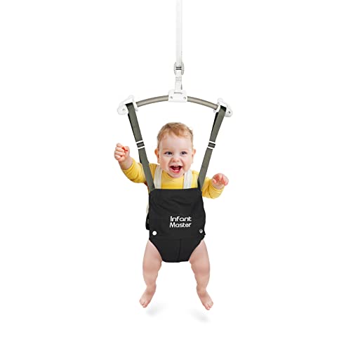 Infant Master Baby Doorway Jumpers, Sturdy Johnny Jumper Adjustable 10.8″-23.6″ Strap, Soft Baby Johnny Bouncer w/Seat Bag, Protable Doorway Jumper and Boucer for Baby, Ideal Gift for Infant