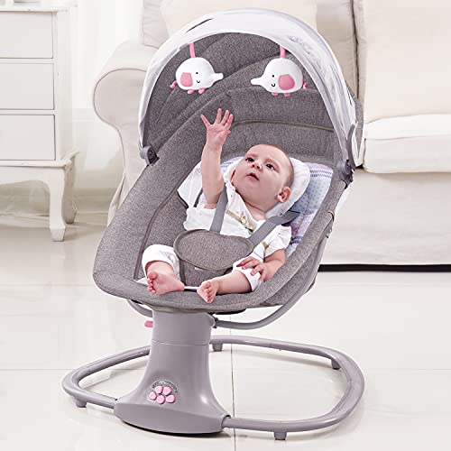 Baby Swing for Infants 3-in-1 Adjustable backrest Baby Bouncer Electric Adjustable Rocking Chair