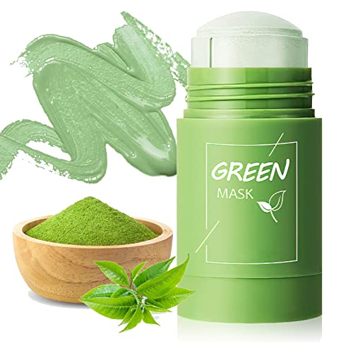 Ursoulney Green Tea Mask Stick for Face Mask Skin Care Blackhead Remover Deep Cleanse Mask Cleaning Solid Stick Moisturizing Removing Stick Suitable for Men and Women of All Skin Types(1 PCS)