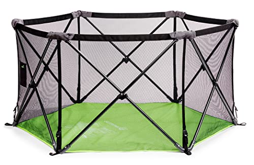 Summer Pop ‘n Play Portable Playard, Green – Lightweight Play Pen for Indoor and Outdoor Use – Portable Playard with Fast, Easy and Compact Fold