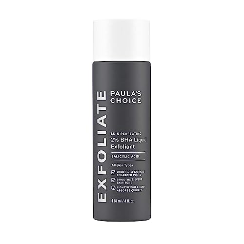 Paulas Choice–SKIN PERFECTING 2% BHA Liquid Salicylic Acid Exfoliant–Facial Exfoliant for Blackheads, Enlarged Pores, Wrinkles & Fine Lines, 4 oz Bottle