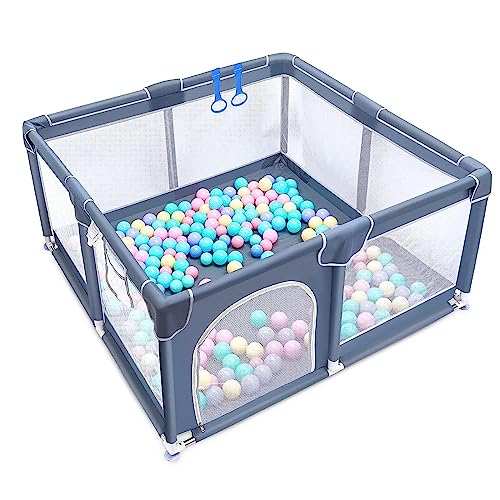 CONMIXC Baby Playpen, 50×50 inch Playpen for Babies and Toddlers, Baby Play Pen Play Yard, Baby Fence, Baby Gate Playpen, Kids Activity Center