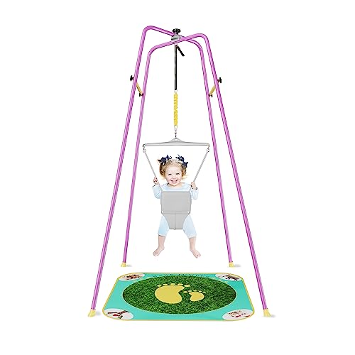 KIDIP – The Original Baby Exerciser with Super Stand for Active Babies That Love to Jump and Have Fun (Standard, Purple)