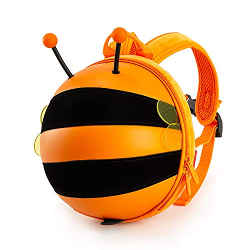 KIDDIETOTES Mini Bumblebee Backpack with Safety Harness for Kids, Toddlers, and Children – Perfect for Daycare, Preschool, and Pre-K