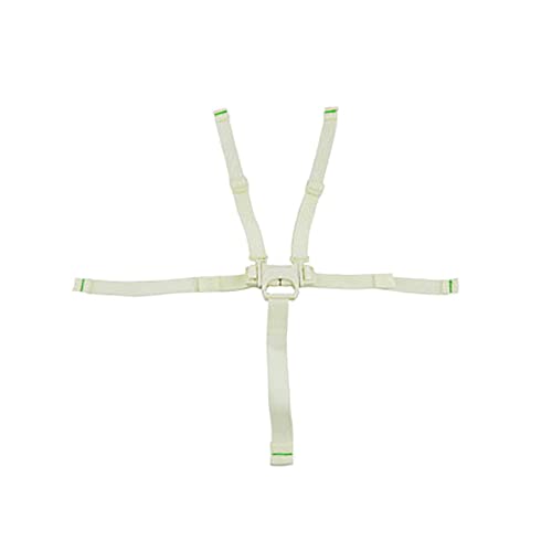 F-Price Replacement Part for Fisher-Price Cradle ‘n Swing – Fits Many Models ~ 5 Point White Strap ~ Waist, Crotch and Shoulder