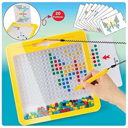 Magnetic Drawing Board Sensory Activity – Montessori Toys 3 Year Old Toddler Airplane Travel Essentials Kids Ages 3-5 4-8 Road Trip Games Birthday Gifts for 3 4 5 6 7 8 Years Old Boy Girl Educational