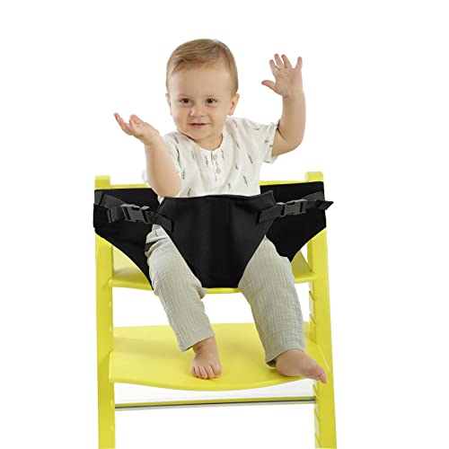 MISSEIAR Baby Harness Seat for High Chair, Portable Feeding Seat Belt with Strap Toddler Safety Seat Belt Foldable Baby Booster Harness Belt for Restaurant Shopping Cart Travel