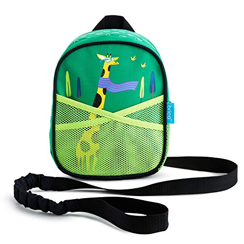 Munchkin® Brica® By-My-Side™ Toddler Safety Harness Backpack with Leash, Giraffe, Green