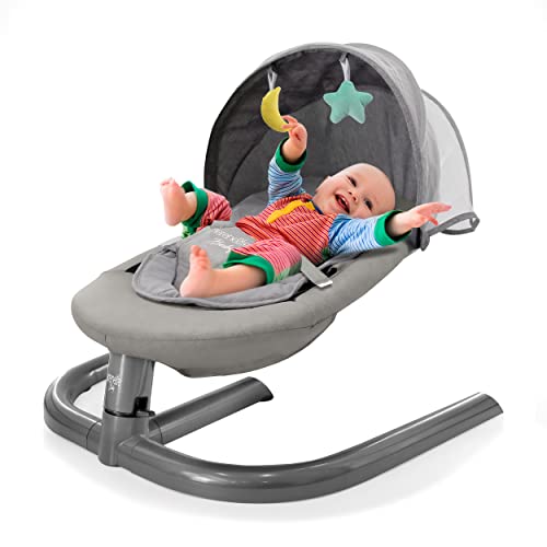 Baby Bouncer for Infant, Portable and Light, Easy to Move, Infant to Toddler Rocker,  Infant Seat w/Soft Toys