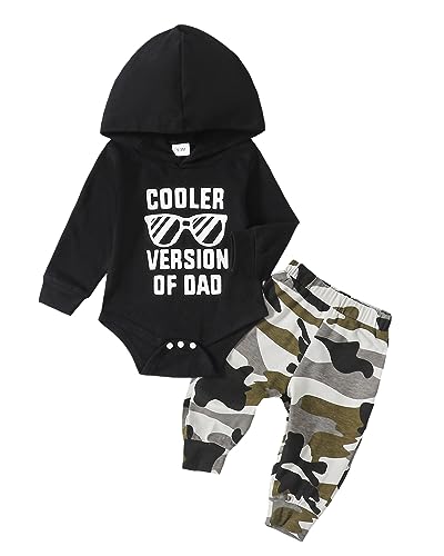 NZRVAWS Baby Boy Clothes 3-6 Months Infant Baby Outfit Sweatshirt Hoodie Romper Long Pants Sets Fall Winter Boys’ Clothing Sets