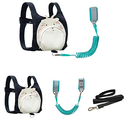 JIANBAO Animal Toddler Safety Harnesses with Leashes Anti Lost Wrist Link for 1.5 to 3 Years Kids Girls (Sheep)