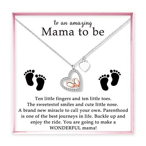 Diosky Mom to Be Gift, New Mom Gifts – Mommy Necklaces for Women, Pregnant Mom Gifts, Jewelry Gifts for Pregnant Women, Pregnant Wife, Expecting Mom, Mommy to Be, New Mother, First Time Mom