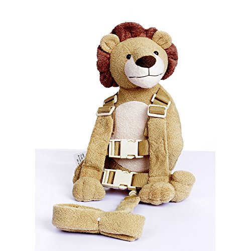 Berhapy 2 in 1 Lion Toddler Safety Harness Backpack Children’s Walking Leash Strap（Yellow）