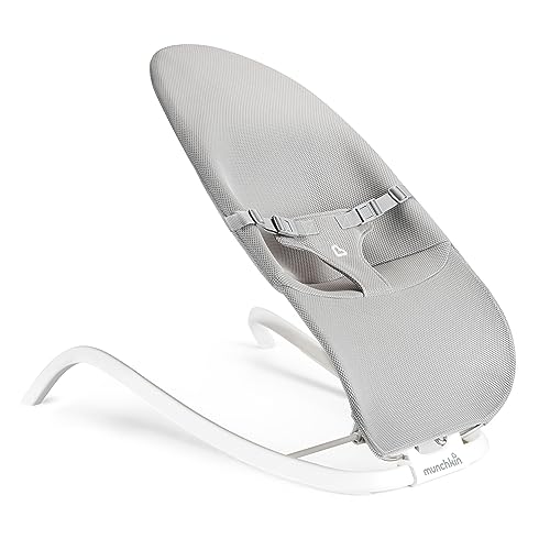 Munchkin® Spring 2-in-1 Baby Bouncer & Rocker – Portable, Lightweight & Compact with 3 Recline Positions for Newborns up to 20 lbs.