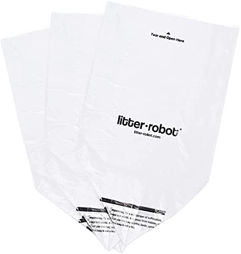 Litter-Robot Waste Drawer Liners by Whisker, 50 Pack – Litter Box Liner Bags, Custom Fit for Litter-Robot, 9-11 Gallons of Capacity