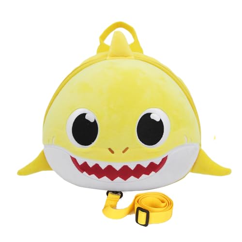 Supercute Kid’s Backpack 3D Shark Shape with Toddler Safety Harnesses & Leashes,Preschool Backpack for 2-5 Years Old Girls Boys