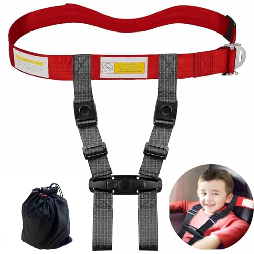 ROSROSE Child Airplane Safety Travel Harness, Airplane Travel Accessories for Kid Toddler, Child Aviation Flight Seat Device/Seat Belt, Safety Restraint System Helps Keep Your Child Safe