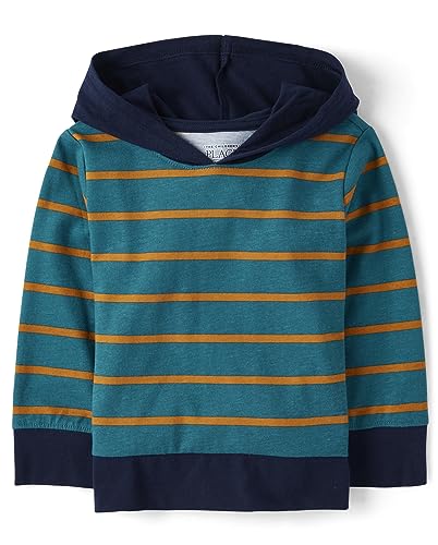 The Children’s Place Baby Boys’ and Toddler Hoodie Sweatshirt Blue