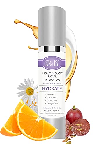 Belli Skincare Healthy Glow Facial Hydrator and Moisturizer, Vitamin C Face Cream for Oily, Dry, Sensitive Skin – Pregnancy Safe, Non Toxic, 1.5 Fl Oz (Pack of 1)
