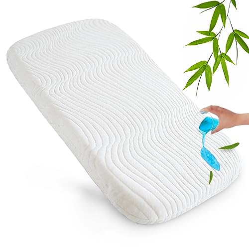 Bassinet Mattress Pad for Graco My View 4 in 1/Cloud Baby Bassinet/Graco Travel Lite Crib/Maxi-COSI Swift Lightweight Bassinet(not playard), Replacement Pad with Removable & Washable Cover