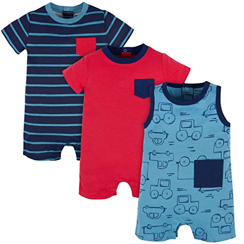 Onesies Brand Baby Boys 3-Pack Romper, Truck, 12 Months