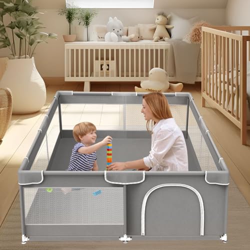 Baby Playpen 50×50 Inch, Playpen for Babies and Toddlers Baby Playpen Fence Playard Activity Center