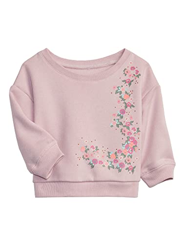 GAP baby girls Great Top Sweatshirt, Quartz Pink (On), 5T US