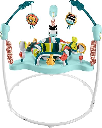 Fisher-Price Baby Bouncer Colorful Corners Jumperoo Activity Center with Music Lights Sounds & Developmental Toys (Amazon Exclusive)