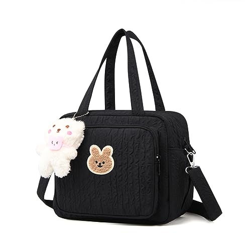 Lushandy Baby Diaper Bag Tote, Mommy Bag Cute Baby Nappy Bag Crossbody Travel Diaper Tote Multifunction Baby Storage Bag