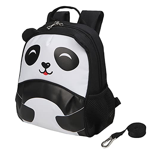yodo Kids Insulated Toddler Backpack with Safety Harness Leash and Name Label – Playful Preschool Lunch Boxes Carry Bag, Panda
