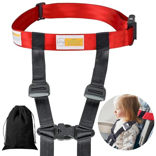 ROSROSE Child Airplane Safety Travel Harness, [2024 Upgraded] Airplane Travel Accessories for Kid Toddler, Child Aviation Flight Seat Device/Seat Belt, Safety Restraint System for Child