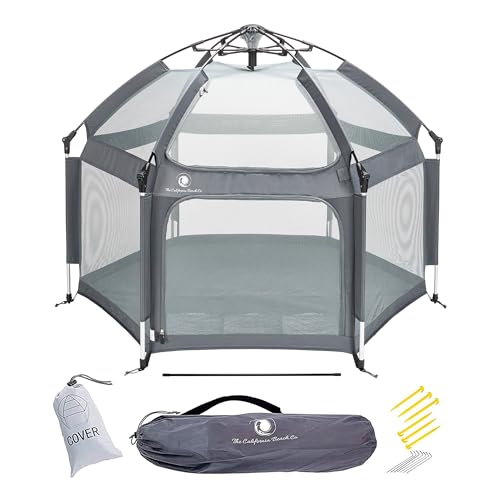 POP ‘N GO Baby Playpen – Indoor & Outdoor Playpen for Babies and Toddlers – Baby Beach Tent, Foldable, Portable W/Canopy & Travel Bag – Pop Up Pack and Play Yard