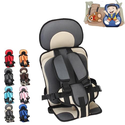 Auto Child Safety Seat Simple Car Portable Seat Belt,Premium Seat Belt Adjuster for Kids Safety,Auto Child Safety Seat Simple Car Adjustable Shoulder Straps (Grey,L)