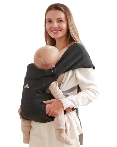 Baby Carrier Newborn to Toddler – TSRETE Baby Ergonomic and Cozy Infant Carrier with Lumbar Support for 7-25lbs,Easy Adjustable Baby Chest Carrier, Face-in and Face-Out Positions Baby Sling Carrier
