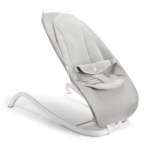 Munchkin® Electric Baby Bouncer & Rocker with Digital Touch Display, Soothing Sounds & 3 Recline Positions – Self-Powered Bouncing & Rocking