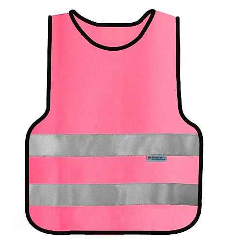 SIFE Brighten up your Child’s Safety with our 3M Reflective Vest – Comes in Multiple Colors and Sizes-Pink-Small 6-8Y