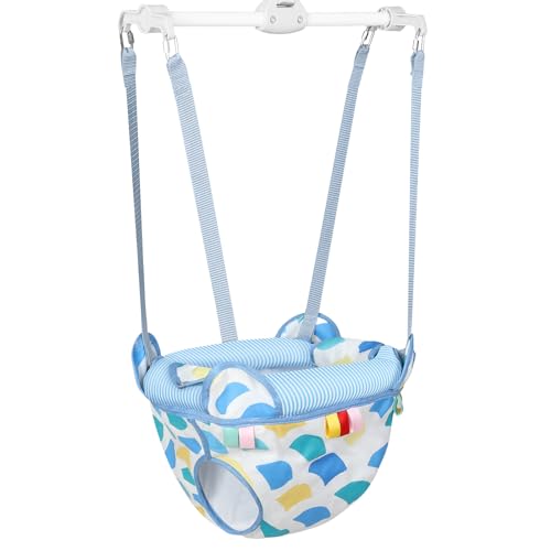 Cowiewie Door Jumper for Baby with Adjustable Seat and Strap, Fun Activity for 6-12 Months Baby Infant
