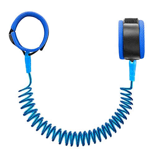 Hooyyene Anti Lost Wrist Link for Toddlers, Safety Toddler Leash, Child Leash, Wrist Leash for Babies and Kids, Children’s Safety Wristband for Outdoor, Family Travel(8.2ft/2.5m,Blue)