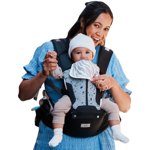 Baby Carrier, MOMTORY Safety-Certified 6-in-1 Baby Carrier Newborn to Toddler, Adjustable Detachable Infant Baby Hip Seat Carrier for 7-50lbs, All Seasons, Perfect for Shopping Travelling