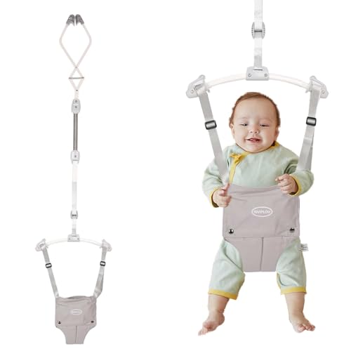 Baby Doorway Jumpers, Sturdy Johnny Jumper Adjustable 10.8″-23.6″ Strap, Soft Baby Seat Bag, Protable Doorway Jumper for Baby