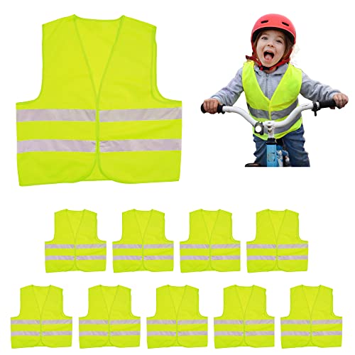 HiVisible 10 Kids Safety Vest Toddler Safety Vest for Kids Reflective Vest for Kids Child Safety Vest
