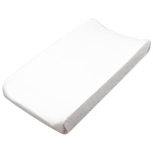 HonestBaby unisex baby Organic Terry Cotton Changing Pad Cover, Bright White, One Size US