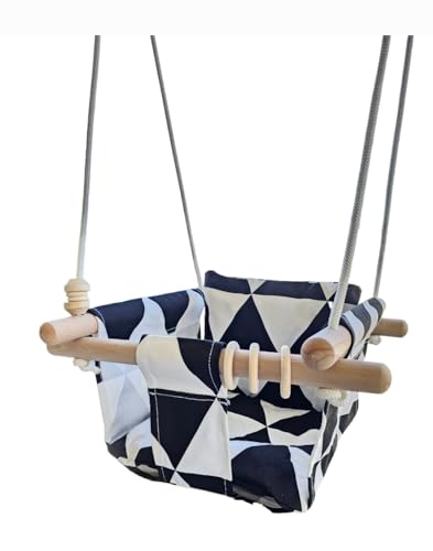 Canvas Baby Swing Comfortable Outdoor Baby Swings for Your Little Baby Outdoor Swing Secure Toddler Swing Indoor Swing for Kids Ages 1-3 Hammock Baby Swing Seat