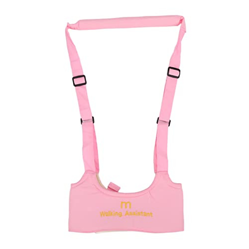 Baby Walking Harness, Adjustable Toddler Infant Handheld Kids Walker Helper, Breathable Walker Harness Assistant Belt with Safety Buckles for Toddlers Bust Size 15.7 to 23.6 Inches (Pink)