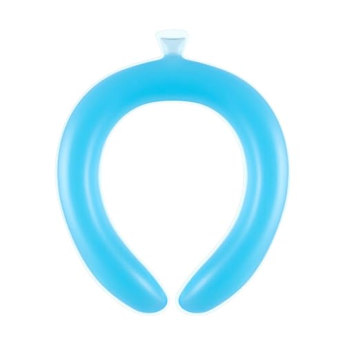 Chilly Ice Ring,Neck Ice Pack,Reusable Wearable Neck Cooler Body CoolingProducts,Indoor Outdoor CoolingDevice In Summer,for Picnic Hiking Cycling in Summer (Blue, One Size)