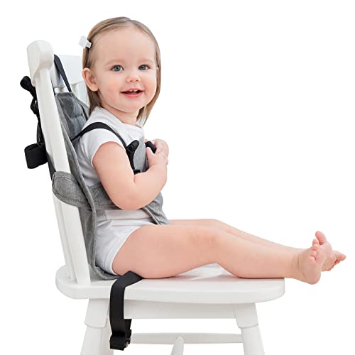 High Chair Harness Seat for Travel, Portable Baby Safety Harness Chair Accessory, Washable Travel Harness Seat with Adjustable Straps Shoulder Belt for Infant Feeding/Toddler – Baby Travel Essential