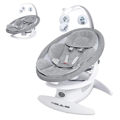 Baby Swing for Newborn Infant Toddler. Elevate Baby’s Comfort & Joy-Ultimate 3-in-1 Rocker, Stationary Seat, Swing with Toys, Motion Detection, Bluetooth, and More