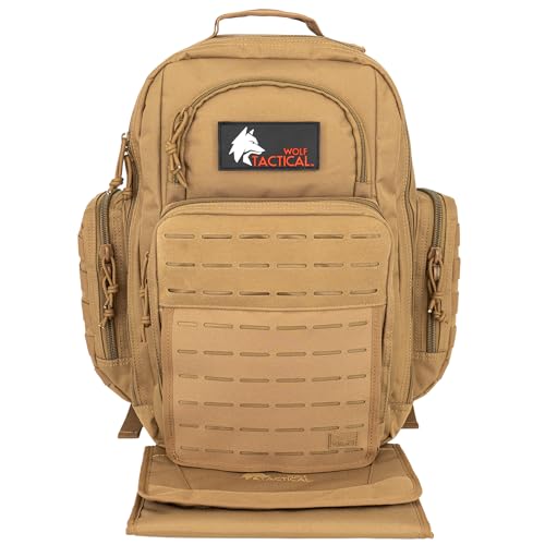 WOLF TACTICAL Military Inspired Diaper Bag – Dad Diaper Bag Backpack with Changing Mat, Mens Diaper Bag for Dad